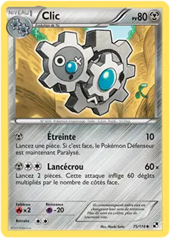 Carte Pokémon Clic #075 Cracked Ice — Noir et Blanc