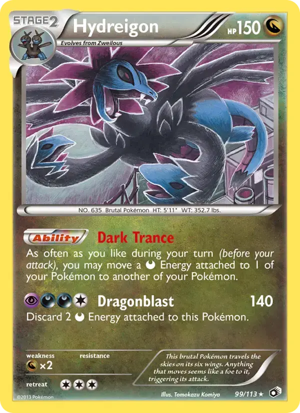 Carte Pokémon Hydreigon #99 — Trésors Légendaires