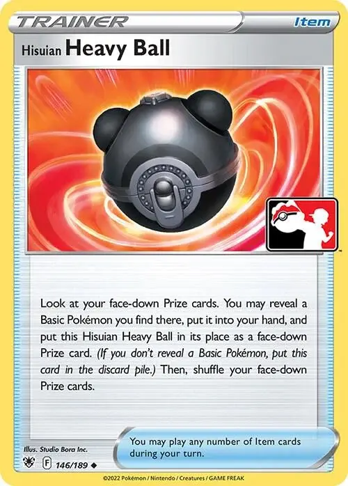 Hisuian Heavy Ball #146/189 S3 Holo — Play! Pokémon Prize Pack Series