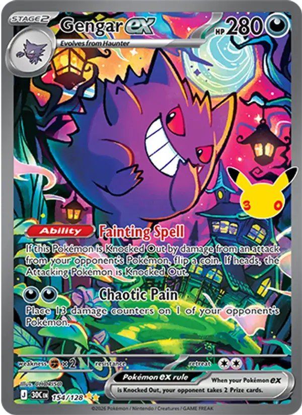 Gengar ex #154 — 30th Celebration