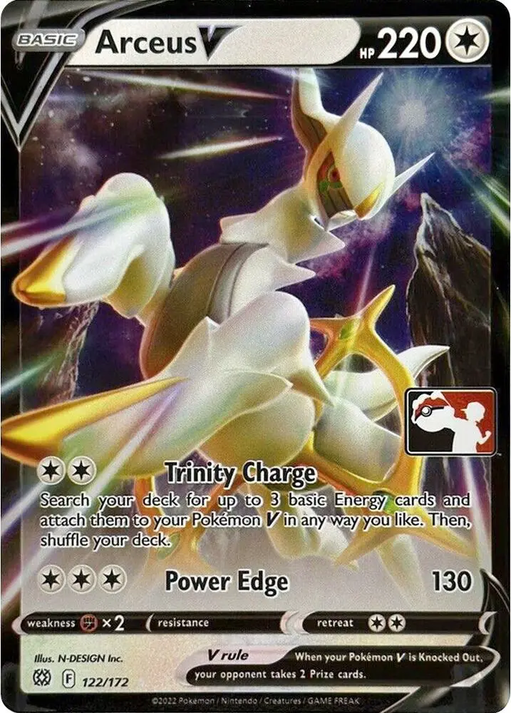 Arceus V #122/172 S2 — Play! Pokémon Prize Pack Series