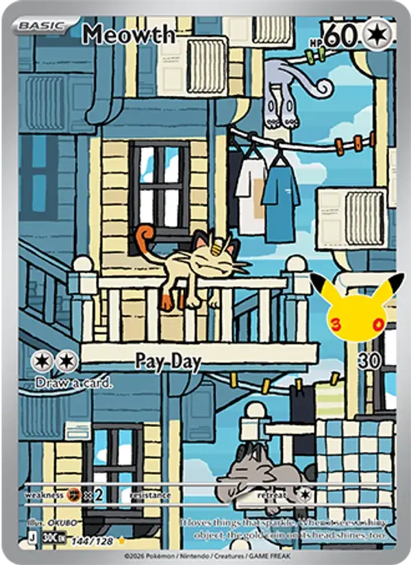 Meowth #144 — 30th Celebration