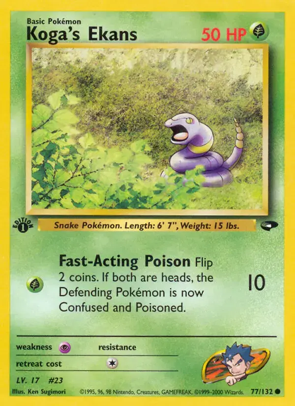 Carte Pokémon Koga's Abo #77 — Gym Challenge