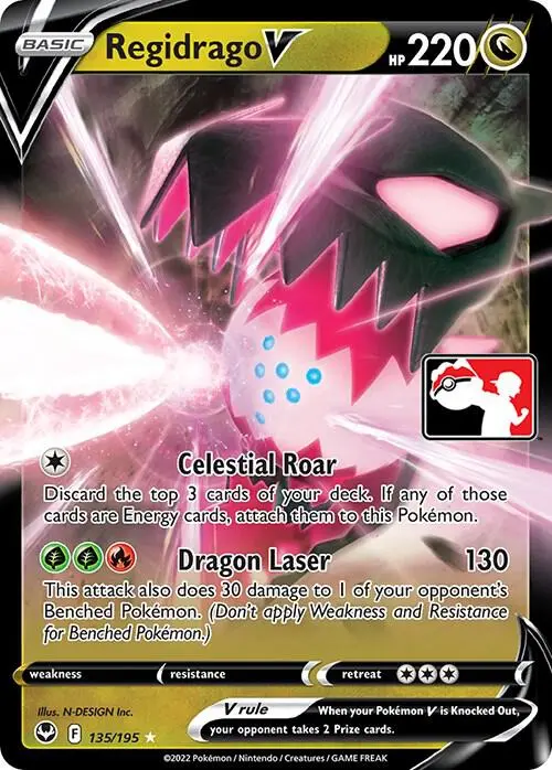 Regidrago V #135/195 S3 — Play! Pokémon Prize Pack Series