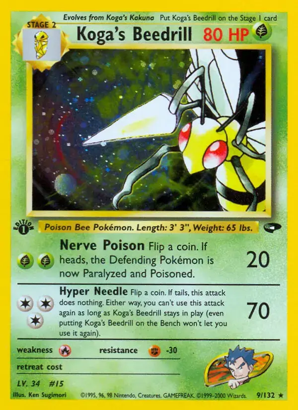 Carte Pokémon Koga's Dardargnan #9 — Gym Challenge