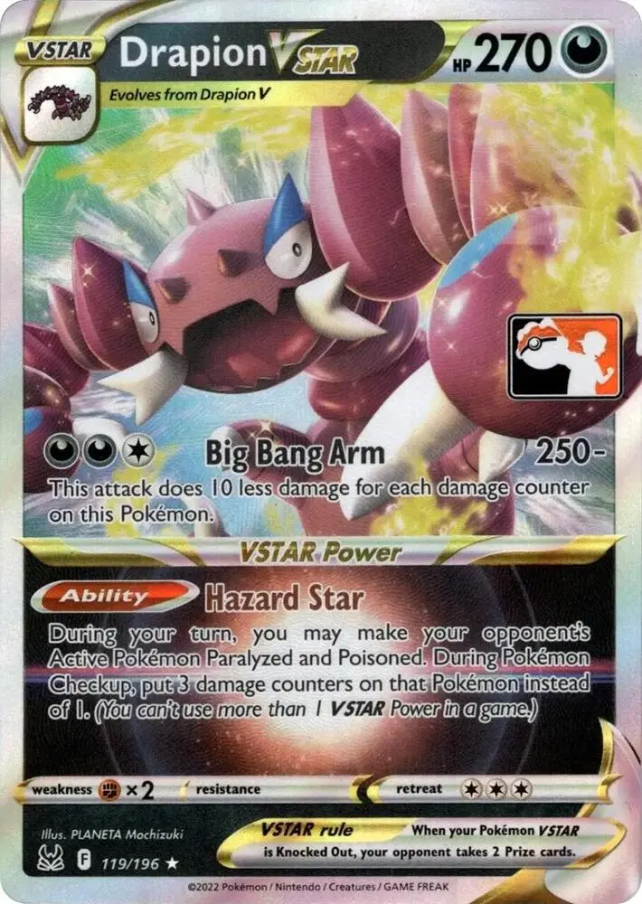 Drapion VSTAR #119/196 S3 — Play! Pokémon Prize Pack Series