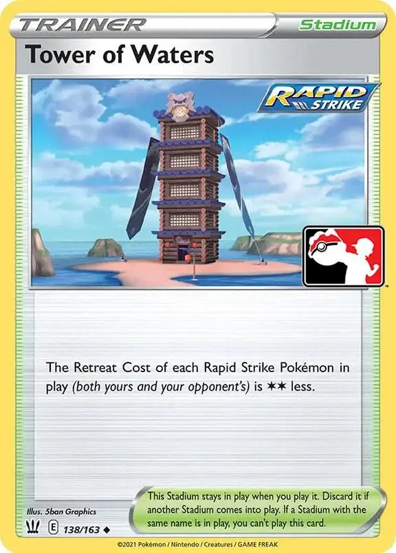 Tower of Waters #138/163 S2 — Play! Pokémon Prize Pack Series