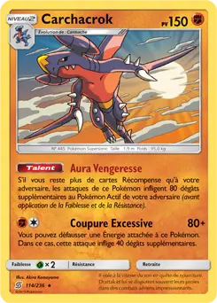 Carte Pokémon Carchacrok #114 Non Holo — Harmonie des Esprits