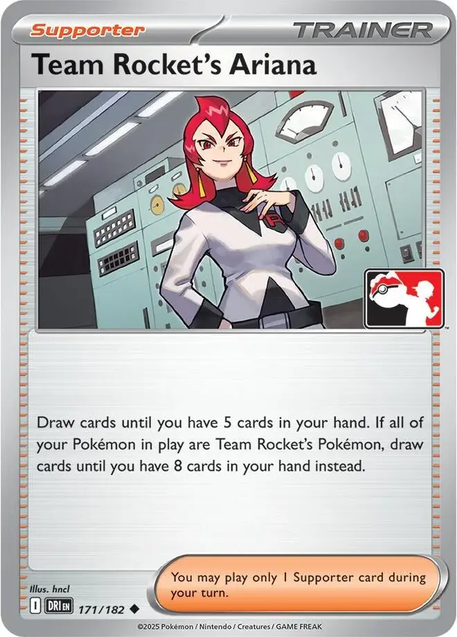 Team Rocket's Ariana #171/182 S8 — Play! Pokémon Prize Pack Series