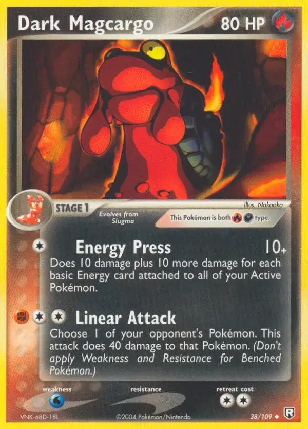 Carte Pokémon Dark Volcaropod #38 — EX Team Rocket Returns