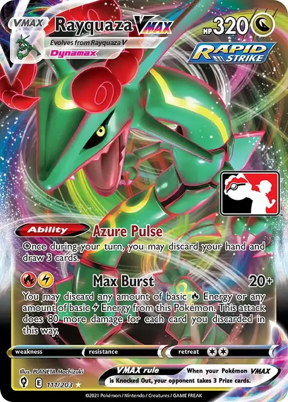 Rayquaza VMAX #111/203 S1 — Play! Pokémon Prize Pack Series