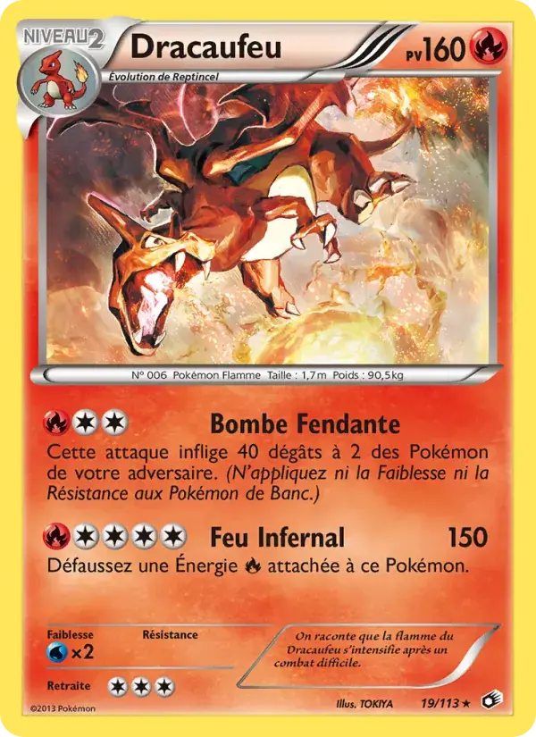 Carte Pokémon Dracaufeu #19 — Trésors Légendaires