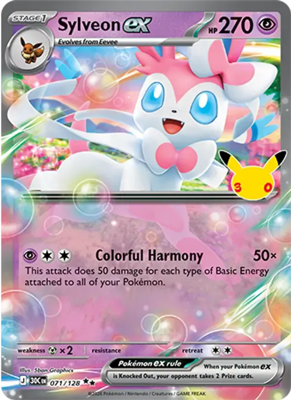 Sylveon ex #071 — 30th Celebration