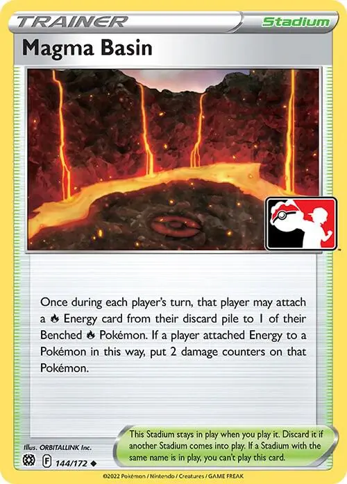 Magma Basin #144/172 S3 — Play! Pokémon Prize Pack Series