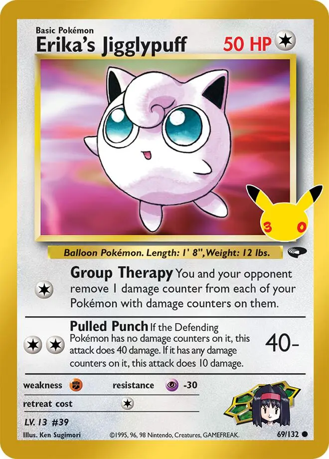 Erika's Jigglypuff #69/132 — 30th Celebration