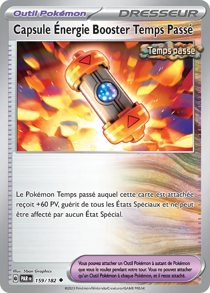 Carte Pokémon Capsule Énergie Booster Temps Passé #159 Cosmos — Faille Paradoxe