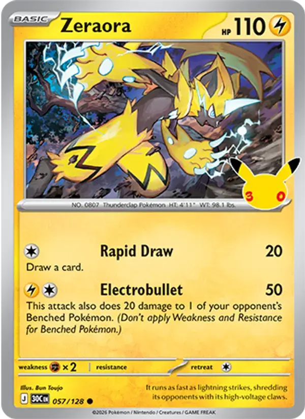 Zeraora #057 — 30th Celebration