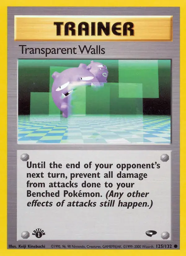 Carte Pokémon Transparent Walls #125 — Gym Challenge