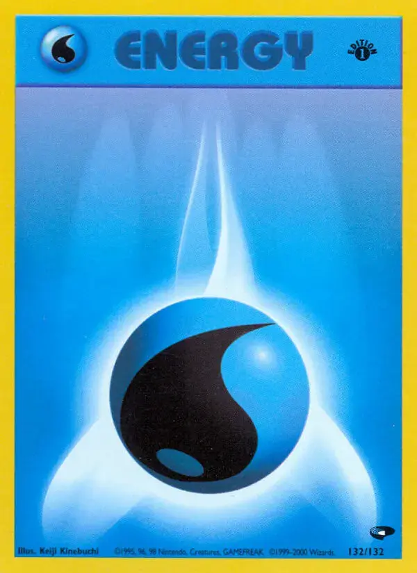 Carte Pokémon Énergie Eau #132 — Gym Challenge