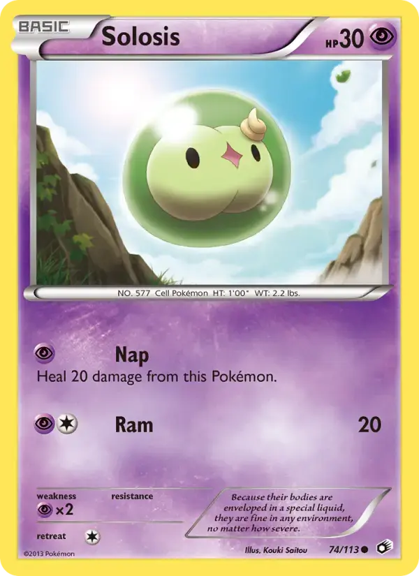 Carte Pokémon Solosis #74 — Trésors Légendaires