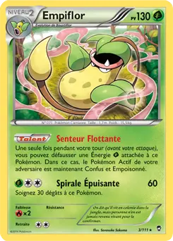 Carte Pokémon Empiflor #003 Non Holo — Poings Furieux