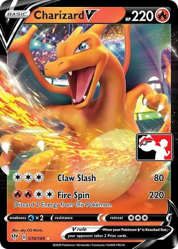 Charizard V #019/189 S1 — Play! Pokémon Prize Pack Series