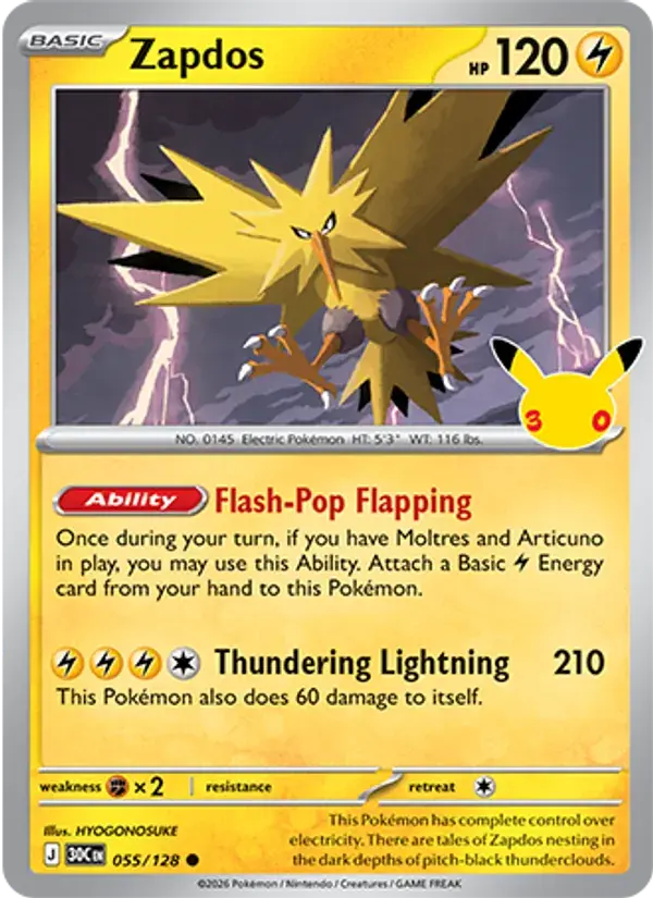 Zapdos #055 — 30th Celebration