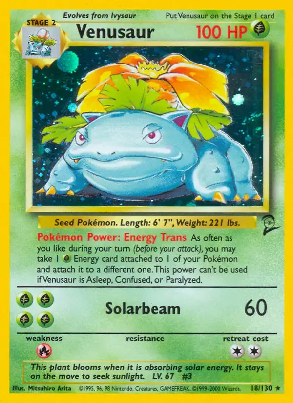 Carte Pokémon Florizarre #18 — Base Set 2