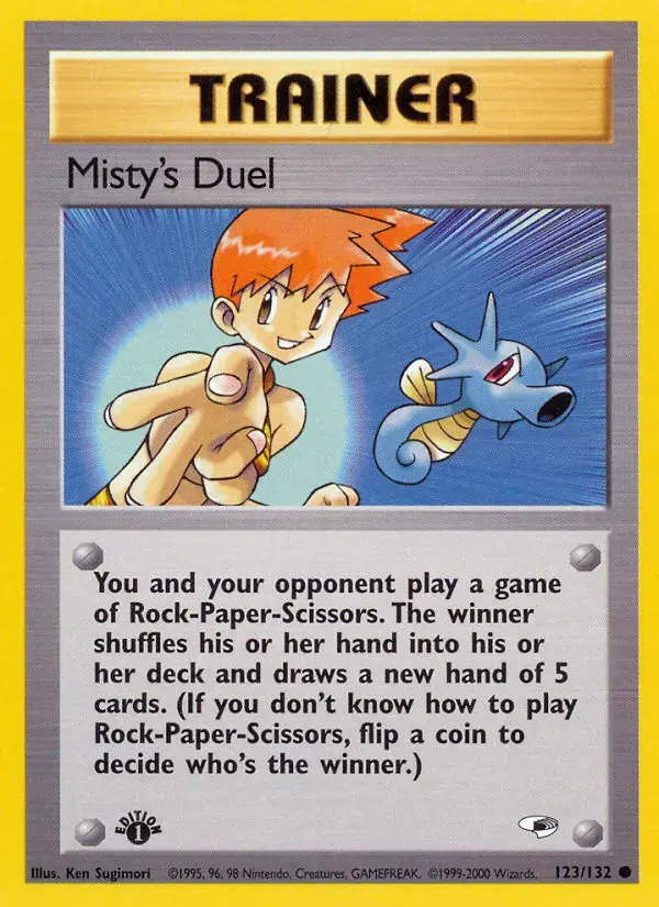Carte Pokémon Misty's Duel #123 — Gym Heroes
