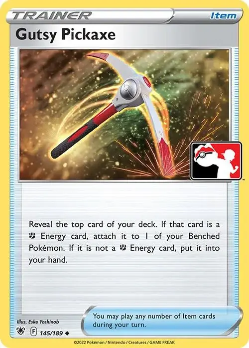 Gutsy Pickaxe #145/189 S3 Holo — Play! Pokémon Prize Pack Series