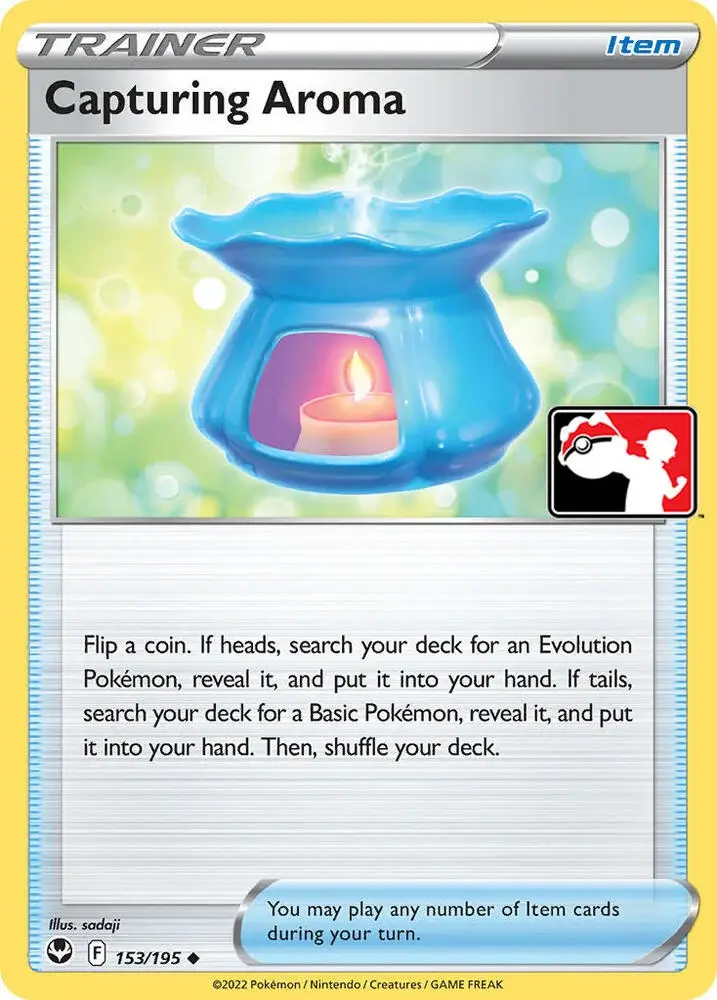 Capturing Aroma #153/195 S4 — Play! Pokémon Prize Pack Series