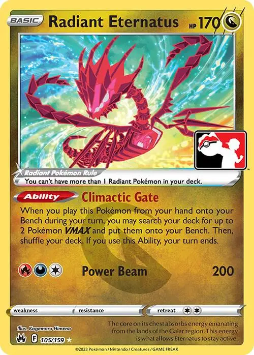 Radiant Eternatus #105/159 S3 — Play! Pokémon Prize Pack Series