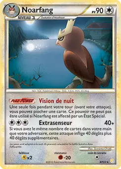 Carte Pokémon Noarfang #008 Non Holo — HeartGold SoulSilver