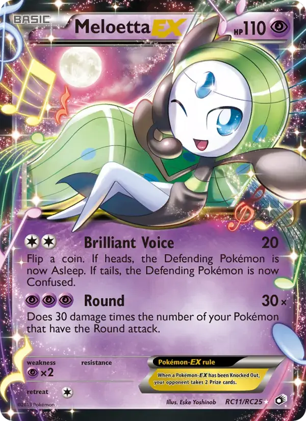Carte Pokémon Meloetta-EX #RC11 — Trésors Légendaires