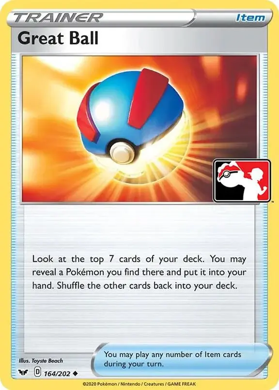 Great Ball #164/202 S2 — Play! Pokémon Prize Pack Series
