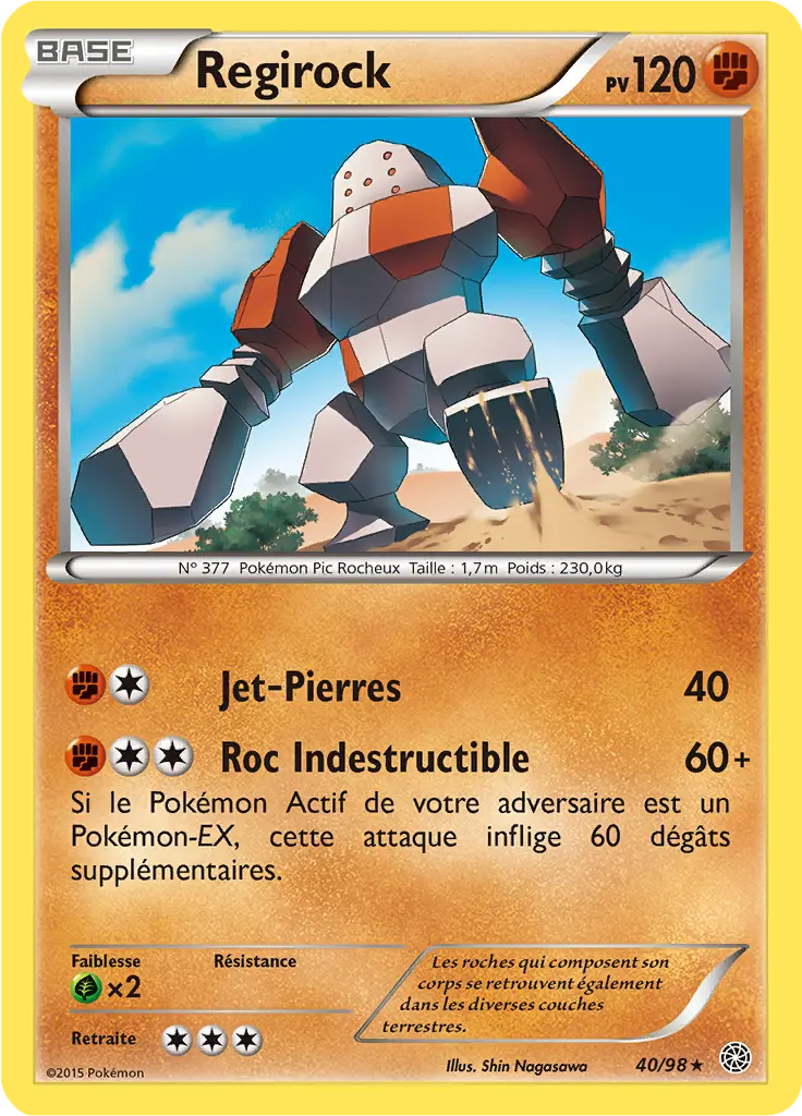 Carte Pokémon Regirock #040 Cosmos — Origines Antiques