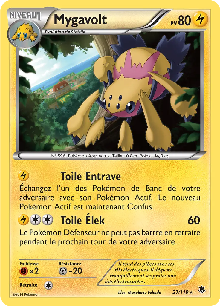 Carte Pokémon Mygavolt #027 Cosmos — Vigueur Spectrale