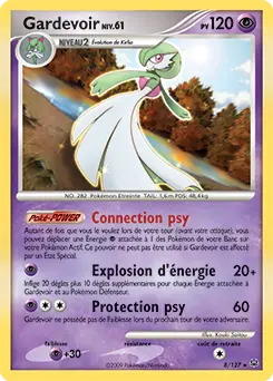 Carte Pokémon Gardevoir #008 Non Holo — Platine