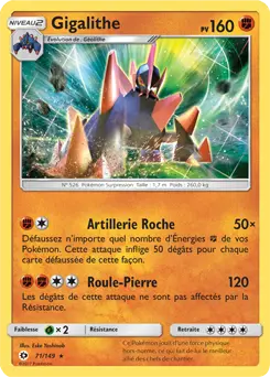 Carte Pokémon Gigalithe #071 Cosmos — Soleil et Lune