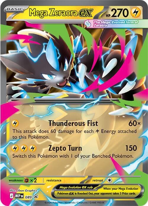 Mega Zeraora ex #089 — Mega Evolution Promos