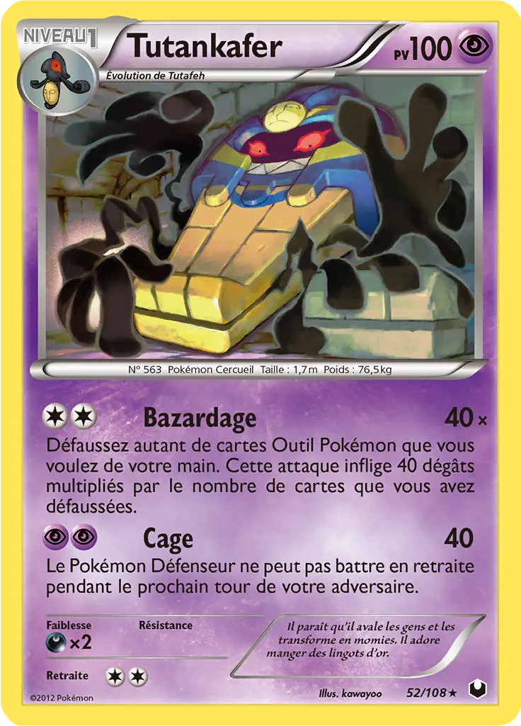 Carte Pokémon Tutankafer #052 Cracked Ice — Explorateurs Obscurs