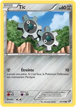 Carte Pokémon Tic #074 Cracked Ice — Noir et Blanc