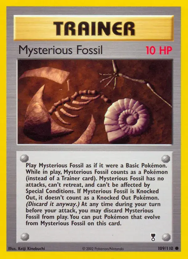 Carte Pokémon Mysterious Fossil #109 — Legendary Collection