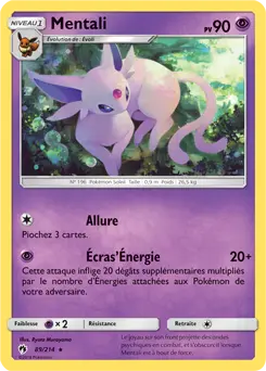 Carte Pokémon Mentali #089 Cosmos — Tonnerre Perdu