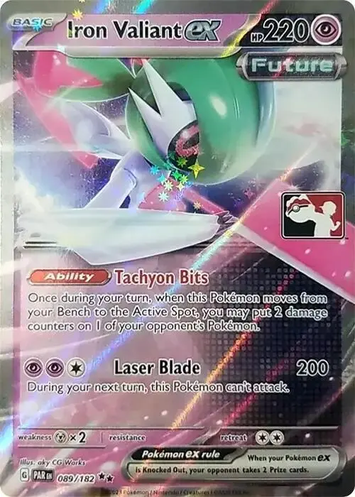 Iron Valiant ex #089/182 S5 — Play! Pokémon Prize Pack Series