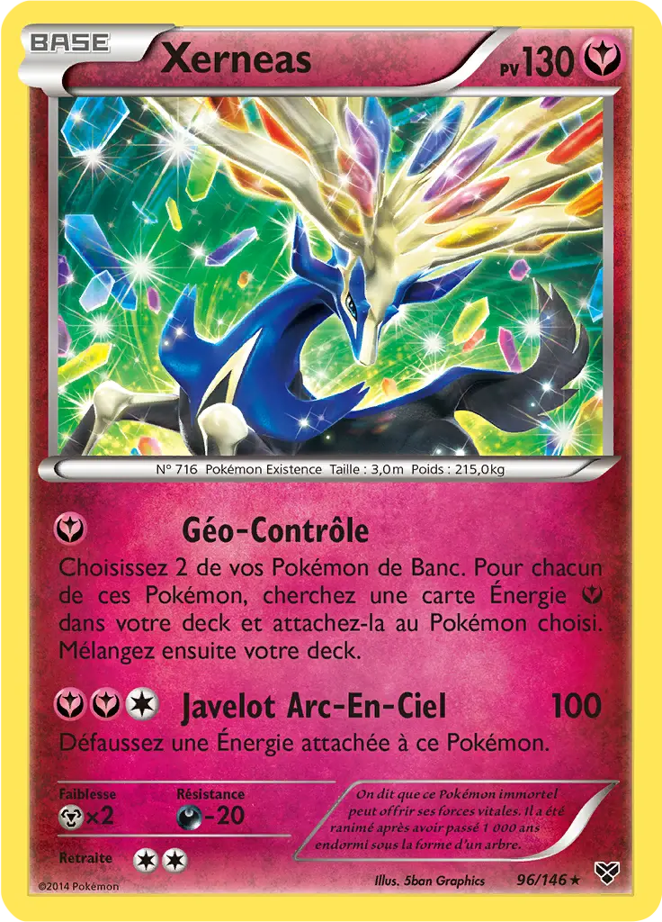 Carte Pokémon Xerneas #096 Cracked Ice — XY