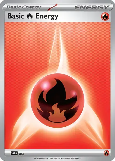 Fire Energy #018 — Scarlet & Violet Energies