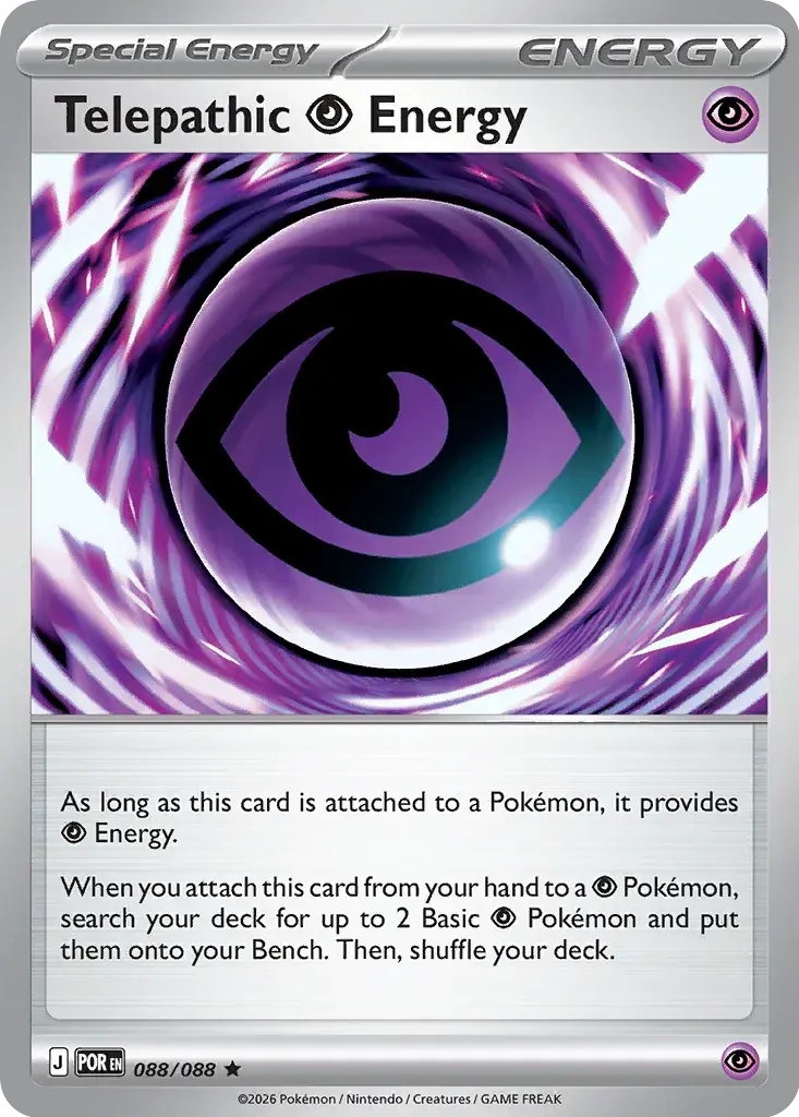 Telepathic Psychic Energy #088/088 S9 — Play! Pokémon Prize Pack Series