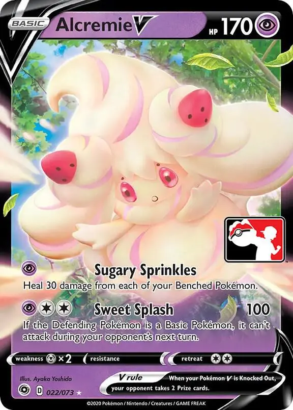 Alcremie V #022/073 S1 — Play! Pokémon Prize Pack Series