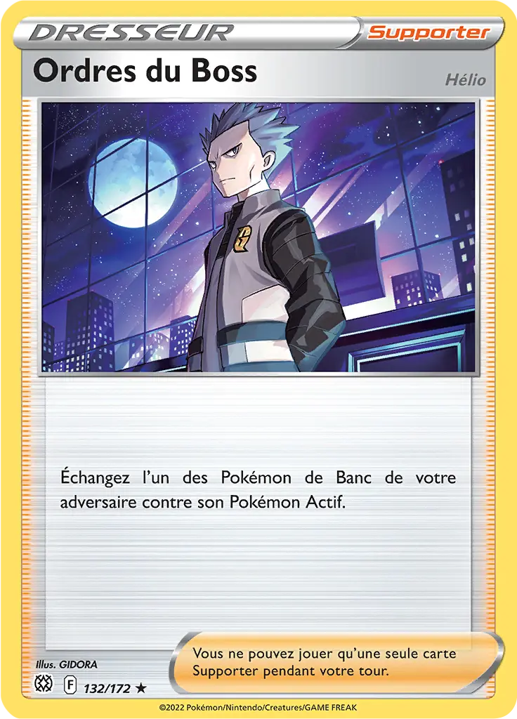 Carte Pokémon Ordres du Boss #132 Non Holo — Stars Étincelantes